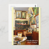 Carte Postale Claude Monet en France (Devant / Derrière)