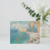 Carte Postale Claude Monet - Etretat - La Plage et la Falaise (Debout devant)