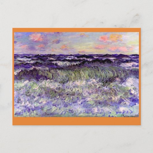 Carte Postale Claude Monet, Étude sur la mer (Devant)