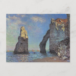 Carte Postale Claude Monet - Falaises à Etretat