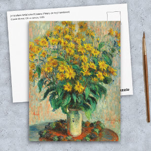 Carte Postale Claude Monet - Fleurs de topinambour