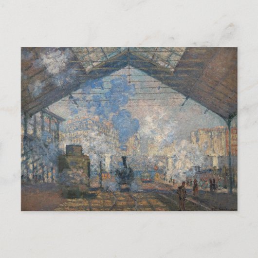 Carte Postale Claude Monet - Gare Saint-Lazare Vue extérieure (Devant)