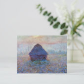 Carte Postale Claude Monet Grainstack, Soleil dans la fosse (Debout devant)