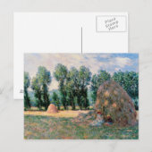 Carte Postale Claude Monet - Haystacks (Devant / Derrière)