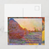 Carte Postale Claude Monet Haystacks (Devant / Derrière)
