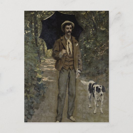 Carte Postale Claude Monet | Homme avec parapluie, c.1868-69 (Devant)