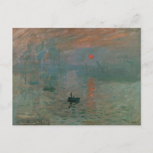 Carte Postale Claude Monet - Impression, lever de soleil (Devant)