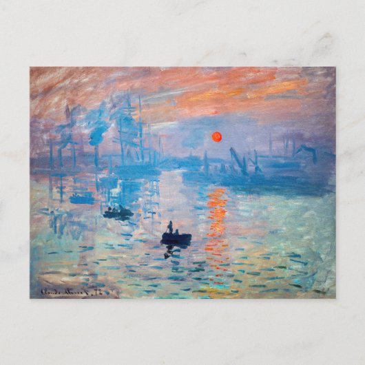 Carte Postale Claude Monet - Impression, lever de soleil (Devant)