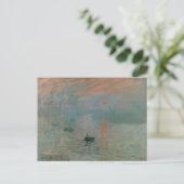 Carte Postale Claude Monet Impression Soleil levant (soleil leva (Debout devant)