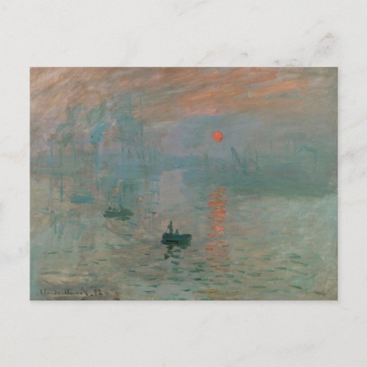 Carte Postale Claude Monet Impression Soleil levant (soleil leva (Devant)