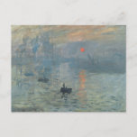 Carte Postale Claude Monet Impression Sunrise Soleil Levant<br><div class="desc">Peinture de paysage impressionniste par Claude Monet - Chefs-d'oeuvre classiques - Claude Monet Nature Painting Series - Impression Sunrise Soleil Levant</div>