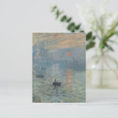 Carte Postale Claude Monet Impression Sunrise Soleil Levant (Debout devant)