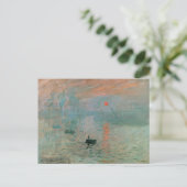 Carte Postale Claude Monet - Impressionnisme, Lever de soleil, (Debout devant)