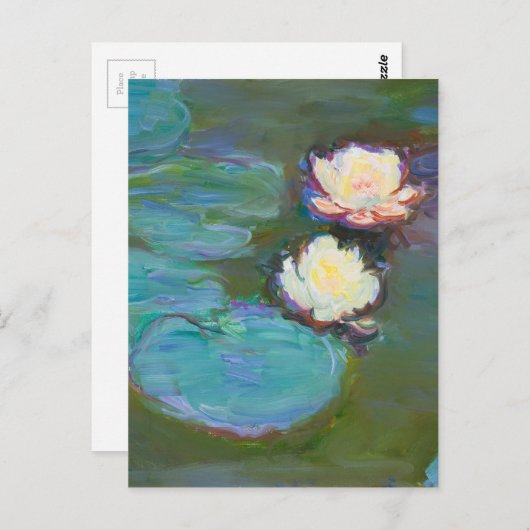 Carte Postale Claude Monet Impressionniste L'Eau Lillies Nymphea (Devant / Derrière)