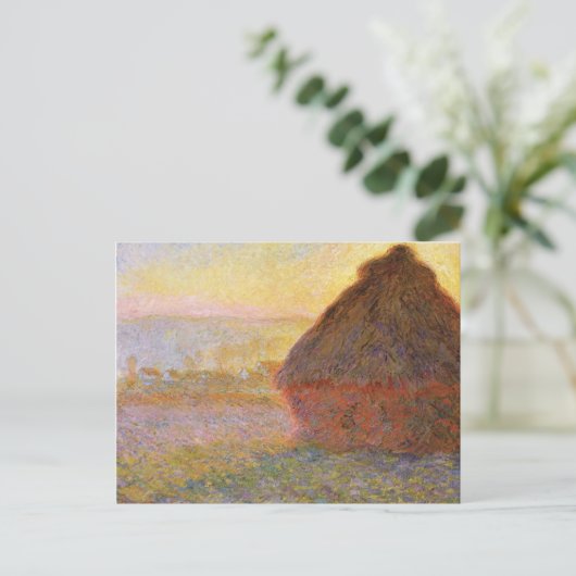 Carte Postale Claude Monet Impressionniste Peinture Graystaks I (Debout devant)