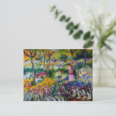 Carte Postale Claude Monet Iris Garden (Debout devant)
