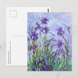 Carte Postale Claude Monet - Iris mauves / Lilac Irises