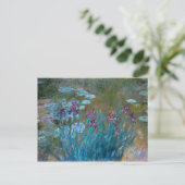 Carte Postale Claude Monet : Irises et nénuphars (Debout devant)