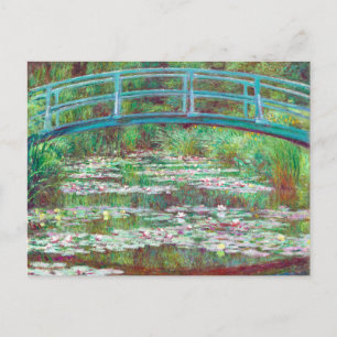 Carte Postale Claude Monet Japonais Footbridge couleur restaurée