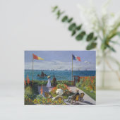 Carte Postale Claude Monet - Jardin de Sainte-Adresse (Debout devant)
