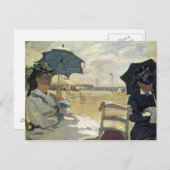 Carte Postale Claude Monet | la plage chez Trouville, 1870 (Devant / Derrière)