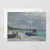 Carte Postale Claude Monet - La plage de Sainte-Adresse (Devant / Derrière)