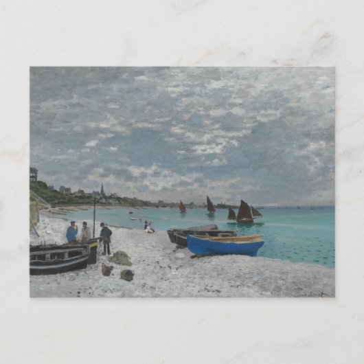 Carte Postale Claude Monet - La plage de Sainte-Adresse (Devant)