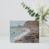 Carte Postale Claude Monet - La plage d'Etretat (Debout devant)