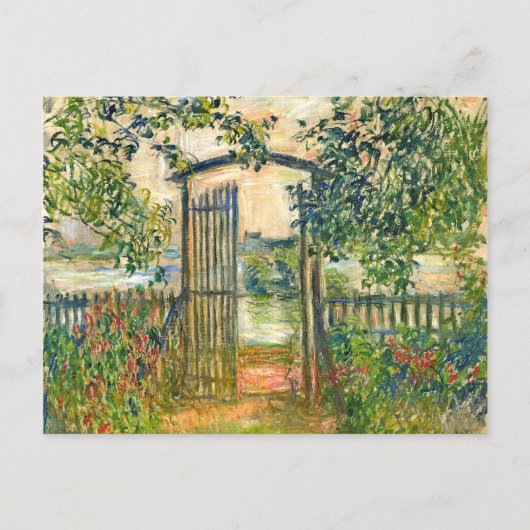 Carte Postale Claude Monet : La porte des jardins à Vetheuil (Devant)