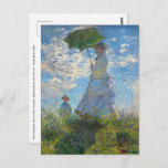 Carte Postale Claude Monet - La Promenade, Femme avec un Parasol<br><div class="desc">La Promenade,  Femme avec un Parasol / Madame Monet et son fils / La Promenade / La Femme a l'ombrelle - Claude Monet,  1875</div>