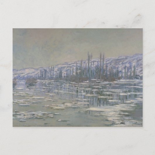 Carte Postale Claude Monet - La rupture de la glace (Devant)