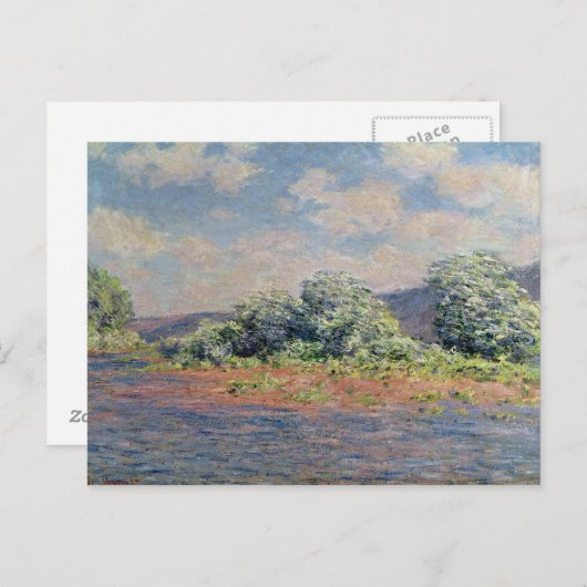 Carte Postale Claude Monet | la Seine au Port-Villez, c.1890 (Devant / Derrière)