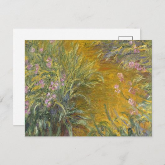 Carte Postale Claude Monet | Le Chemin à travers les iris (Devant / Derrière)