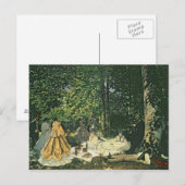 Carte Postale Claude Monet | Le Dejeuner sur l'Herbe, 1865-1866 (Devant / Derrière)