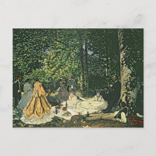 Carte Postale Claude Monet | Le Dejeuner sur l'Herbe, 1865-1866 (Devant)