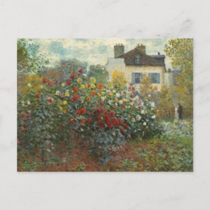 Carte Postale Claude Monet Le jardin de l'artiste à Argenteuil