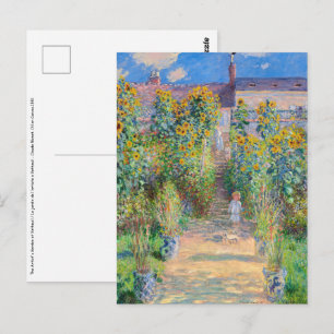 Carte Postale Claude Monet - Le jardin de l'artiste à Vetheuil
