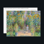 Carte Postale Claude Monet - Le jardin de l'artiste à Vetheuil<br><div class="desc">Jardin de l'artiste à Vetheuil / Le jardin de l'artiste à Vetheuil - Claude Monet,  Huile sur toile,  1881</div>