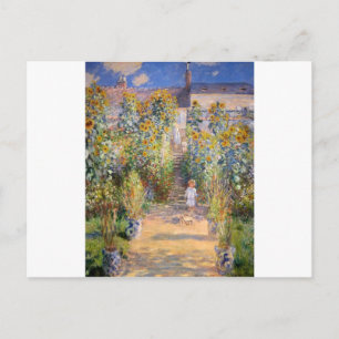 Carte Postale Claude Monet Le jardin de l'artiste à Vétheuil, 18