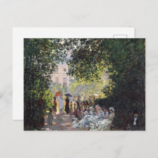 Carte Postale Claude Monet | Le Parc Monceau (Devant / Derrière)