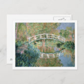 Carte Postale Claude Monet | le pont japonais, Giverny (Devant / Derrière)