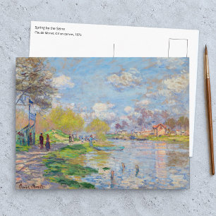 Carte Postale Claude Monet - Le Printemps au bord de la Seine