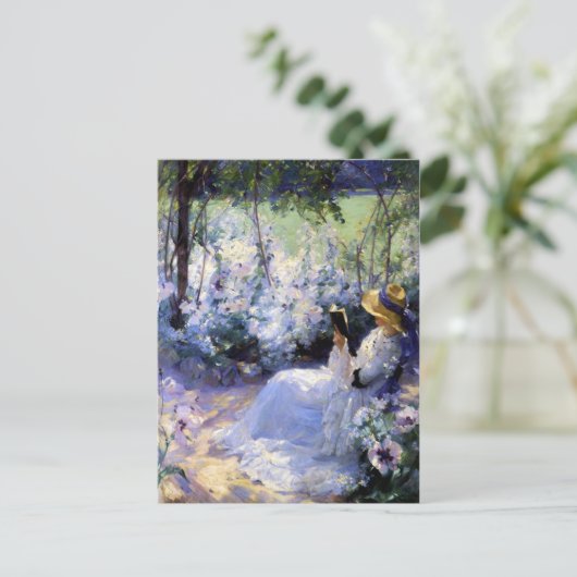 Carte Postale Claude Monet - Lecture d'une femme (Debout devant)