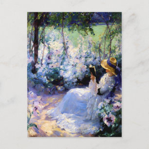 Carte Postale Claude Monet - Lecture d'une femme