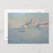 Carte Postale Claude Monet - L'église San Giorgio Maggiore, (Devant / Derrière)