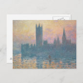 Carte Postale Claude Monet | Les Chambres du Parlement, coucher  (Devant / Derrière)