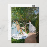 Carte Postale Claude Monet - Les femmes dans le jardin<br><div class="desc">Femmes dans le jardin / Femmes au jardin - Claude Monet,  Huile sur toile,  1866</div>