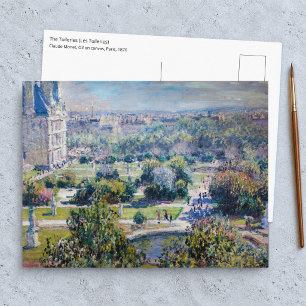 Carte Postale Claude Monet - Les jardins des Tuileries