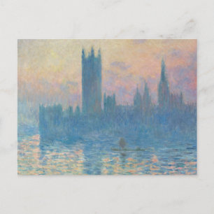 Carte Postale Claude Monet Les maisons du Parlement Coucher de s
