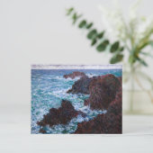 Carte Postale Claude Monet - Les rochers de Belle-Ile, Côte sauv (Debout devant)